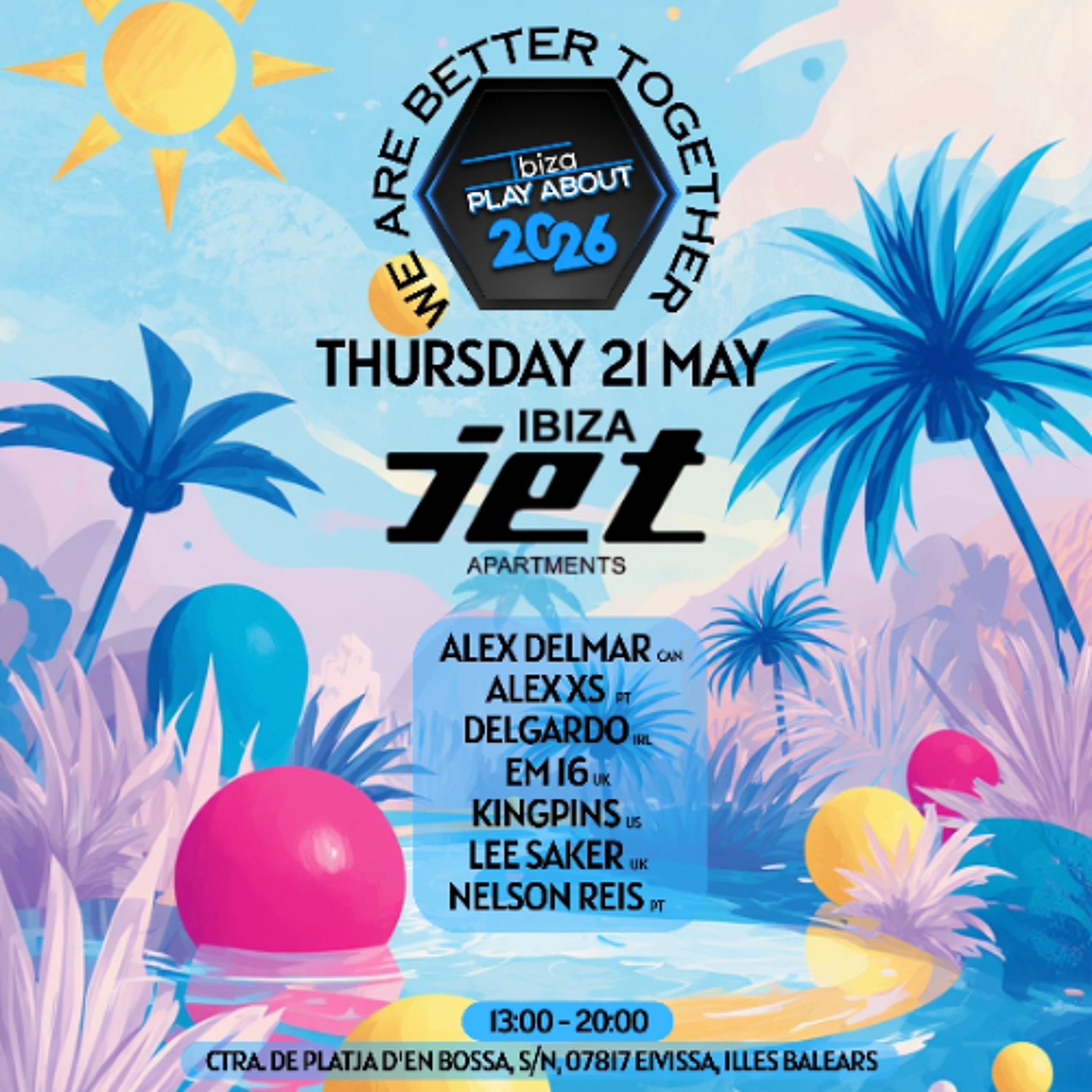 Recorded at Jet Apartment 21st May 2026 with Ibiza Play About Festival episode artwork
