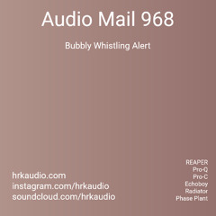 Bubbly Whistling Alert AM00968