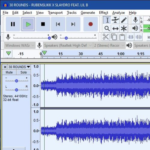 30 ROUNDS(Lowered Pitch) - RUBENSLIKK X SLAYDRO FEAT. LIL B
