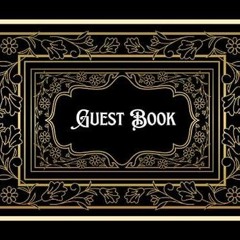Epub✔ Lined Guest Book: Black GuestBook for Visitors to Sign In for Wedding,