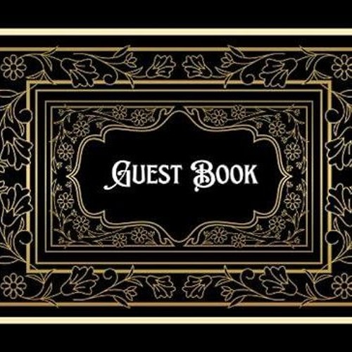 Epub✔ Lined Guest Book: Black GuestBook for Visitors to Sign In for Wedding,