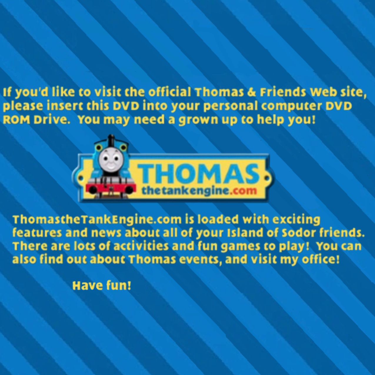 Thomas And Friends Make Someone Happy Dvd Menu