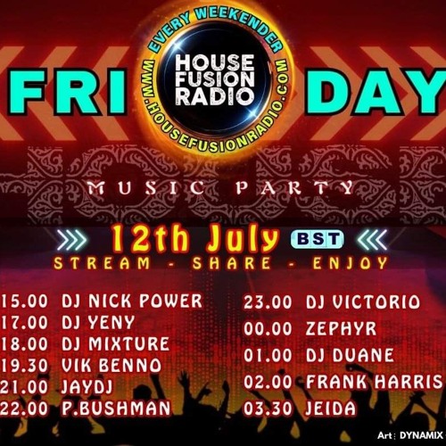 House Fusion Radio Midnight Vibes July 12th, '24