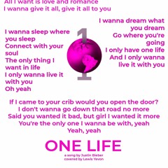 Justin Bieber One Life (Cover v1)
