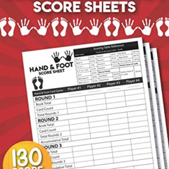 [Download] KINDLE 💏 Hand and Foot Score Sheets: 130 Large Hand and Foot Score Pad. b