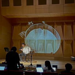 Between this and that, whatever for Frame Drum Solo with live-electronic Audio and Video