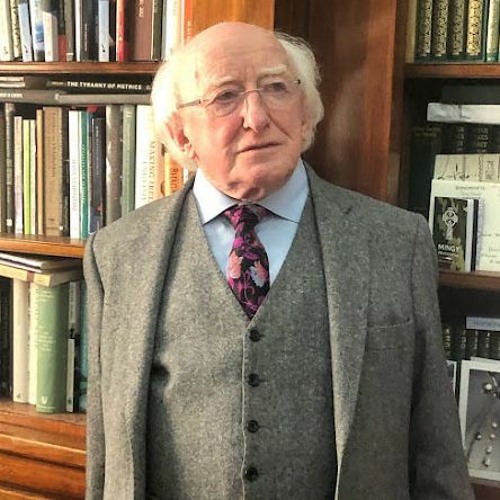 President Michael D Higgins exclusive interview with broadcasting Legend Mike Murphy