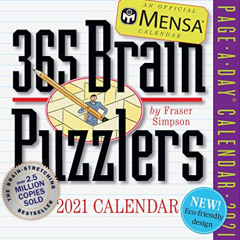 GET EBOOK 💗 Mensa 365 Brain Puzzlers Page-A-Day Calendar 2021 by  Fraser Simpson &