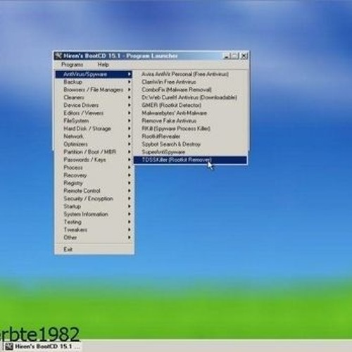 Complete presentation of the features of the Mini XP of Hiren Boot