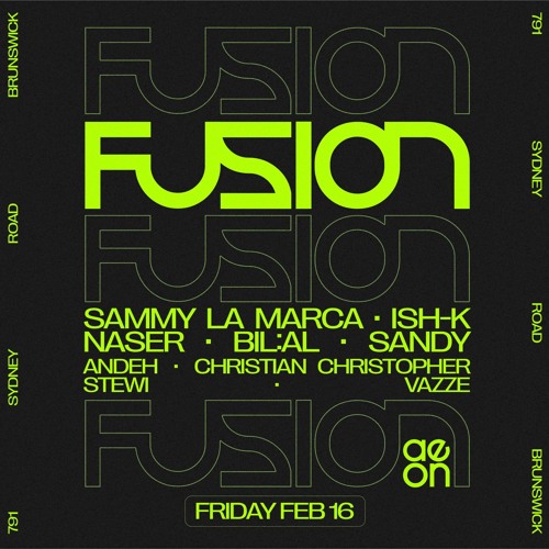 Christian Christopher @ Fusion, My Aeon