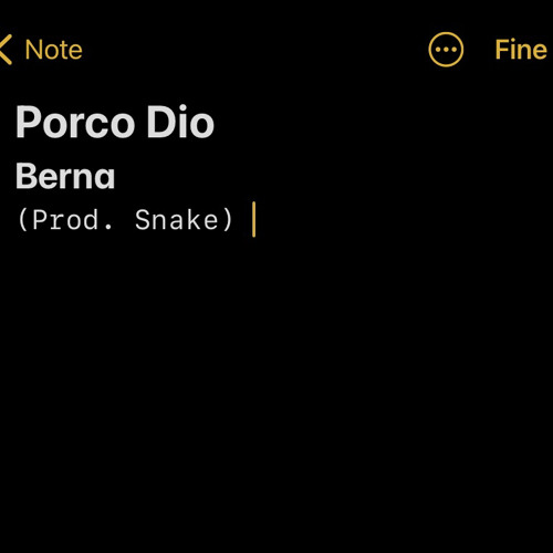 Stream Berna - Porco Dio (Prod. Snake) by Berna.