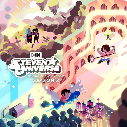 18x18 Multicolor Cartoon Network Steven Universe Amethyst and Garnet Fusion Gem Throw Pillow
