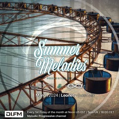 Summer Melodies on DI.FM - March 2024 with myni8hte & Guest Mix from Leonety