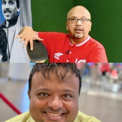 Kamlesh Mehta (8 time National Table Tennis Champion & Olympian) with Hrishi K - IOC session Mumbai