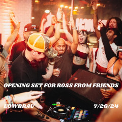 Ross From Friends Direct Support Set @ Lowbrau 7/26/24