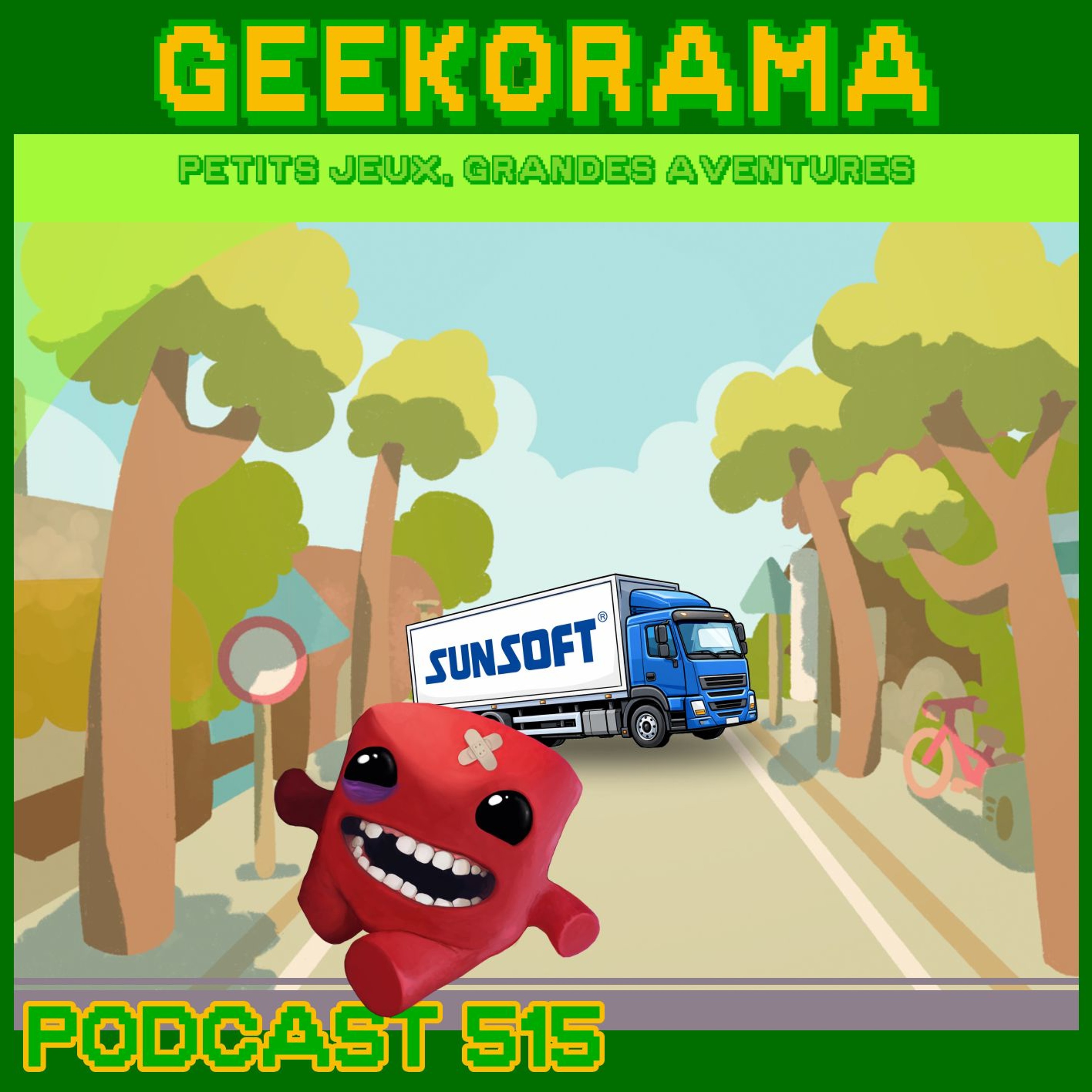 Épisode 515 GeekOrama - Super MeatBoy 3D & Minami Lane | IC : Sunsoft