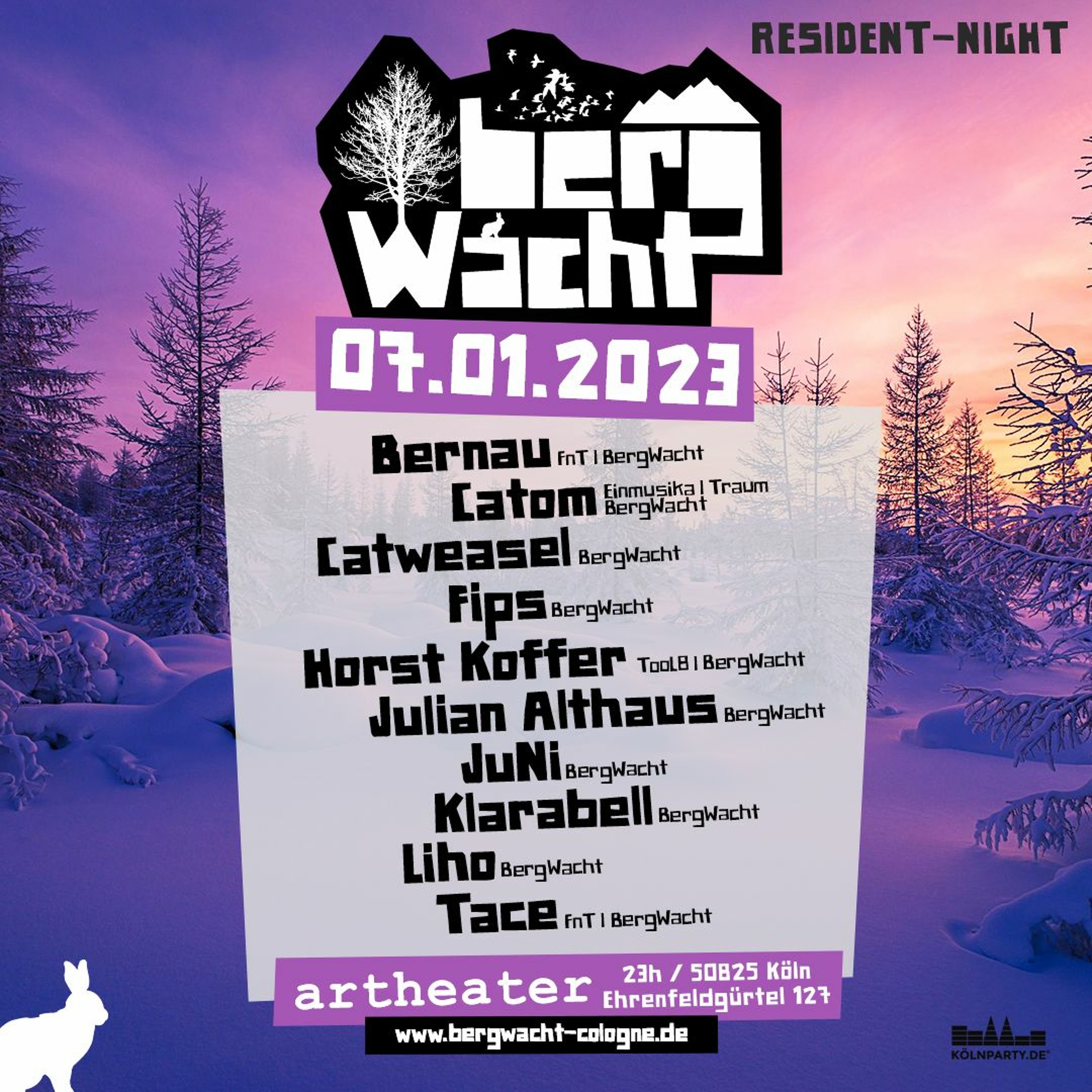 Catom B2b JuNi @ BergWacht Resi Night Artheater Cologne 07.01.2023 episode artwork