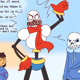 on &quot;Down to the Bone&quot; but Papyrus is a middle schooler