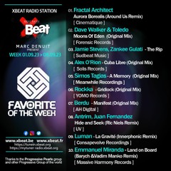 Marc Denuit // Favorite of the Week Podcast Mix Week 01.09 > 08.09.23 On Xbeat Radio Station