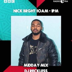 DJ Reckless - Afrobeats Mix  Live On BBC 1Xtra - Nick Bright Show