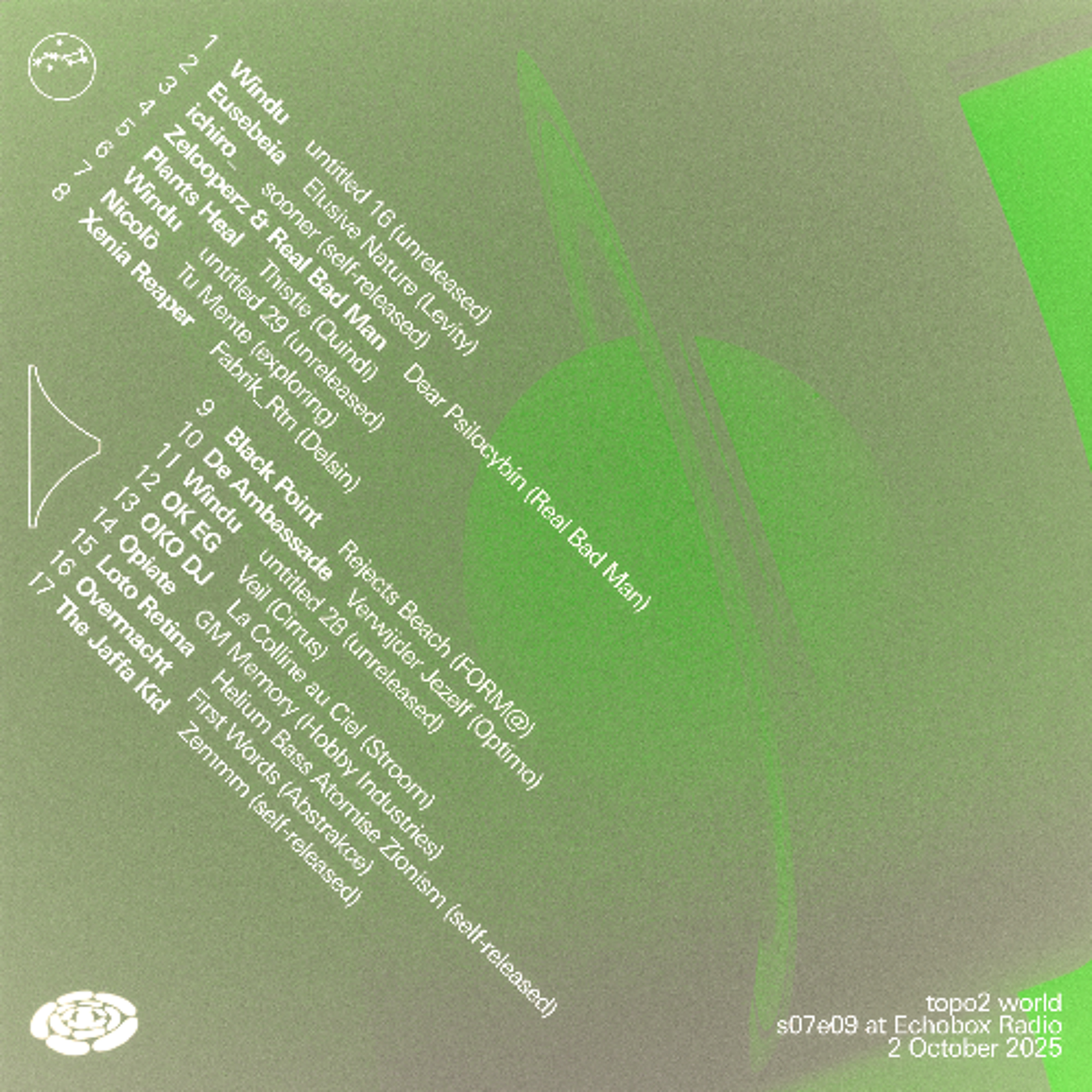topo2 world s07e09 at Echobox Radio 02-10-25 episode artwork