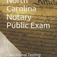 [Get] KINDLE 🖊️ North Carolina Notary Public Exam by  Educational Testing Group PDF