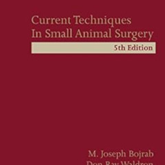 [DOWNLOAD] EPUB 📝 Current Techniques in Small Animal Surgery by M. Joseph Bojrab,Don