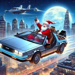 Santa Drives A DeLorean