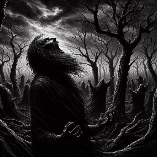 BLACKTREES (Man screams at god, god remains unseen)