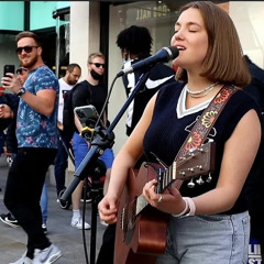 ONLY ONE MINUTE INTO SINGING & THE CROWD LOVE it | Happier by Olivia Rodrigo | Allie Sherlock Cover