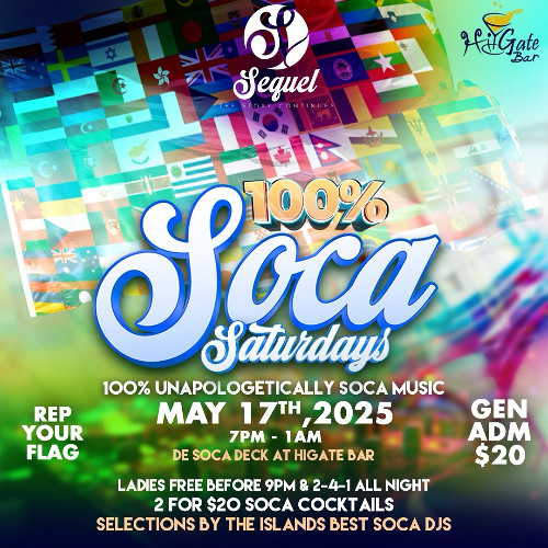 100% SOCA SATURDAYS - WEEK 2
