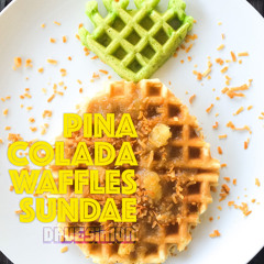 Piña Colada Waffles Sundae 001 ~ davesimon