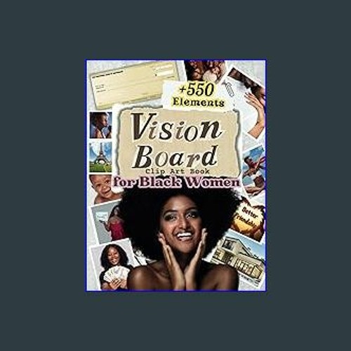  Vision Board Clip Art Book for Black Women: Create