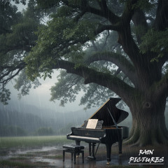 Soft piano with rain sound - Rain Pictures