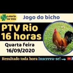 Resultado do jogo do bicho de hoje quarta-feira, 16 de setembro 2020  a PTV Rio