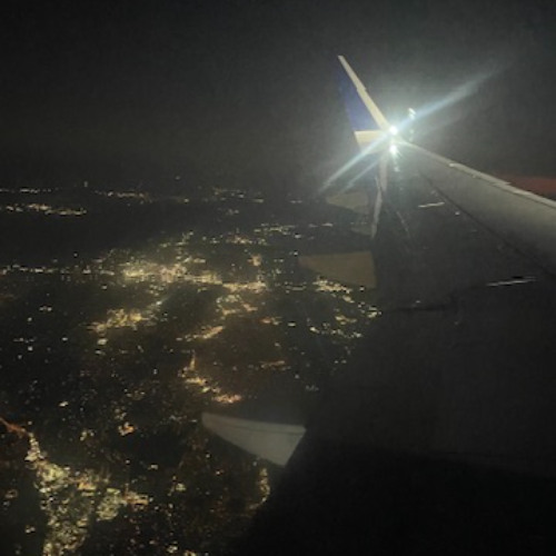 crying on the airplane