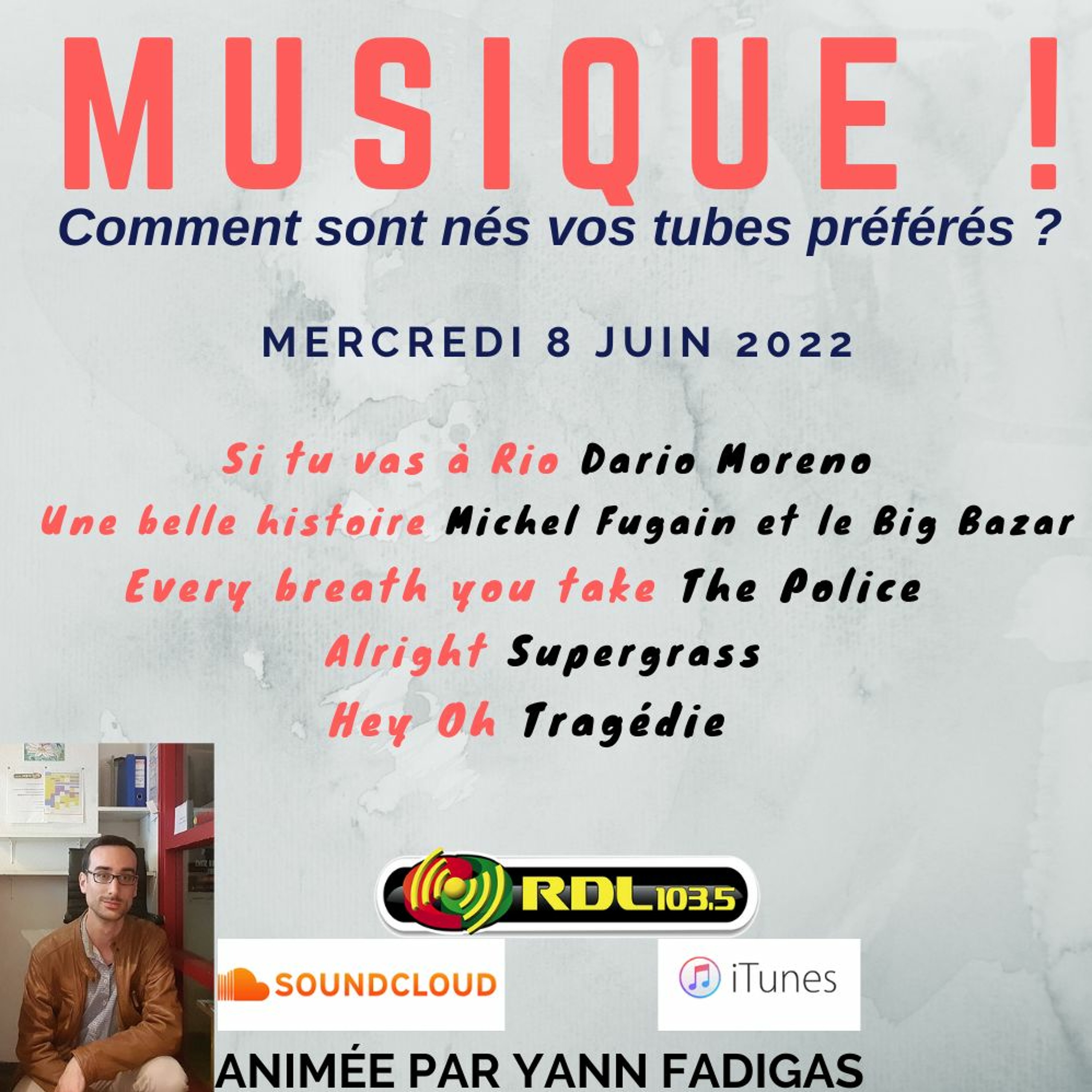 MUSIQUE ! 138 - 08 06 22 - "Every breath you take" (The Police) / "Une belle histoire " (Fugain) episode artwork