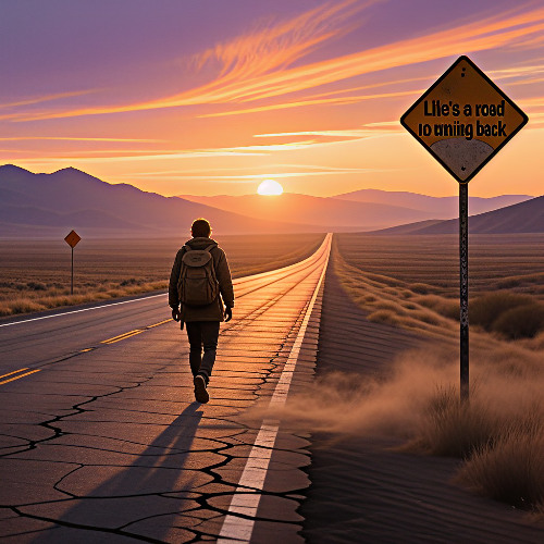 Life's a road with no map and no turning back