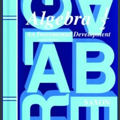 ??pdf^^ ⚡ Saxon Algebra 1/2, 3rd Edition: Student Edition 2004     3rd Edition #P.D.F. DOWNLOAD^