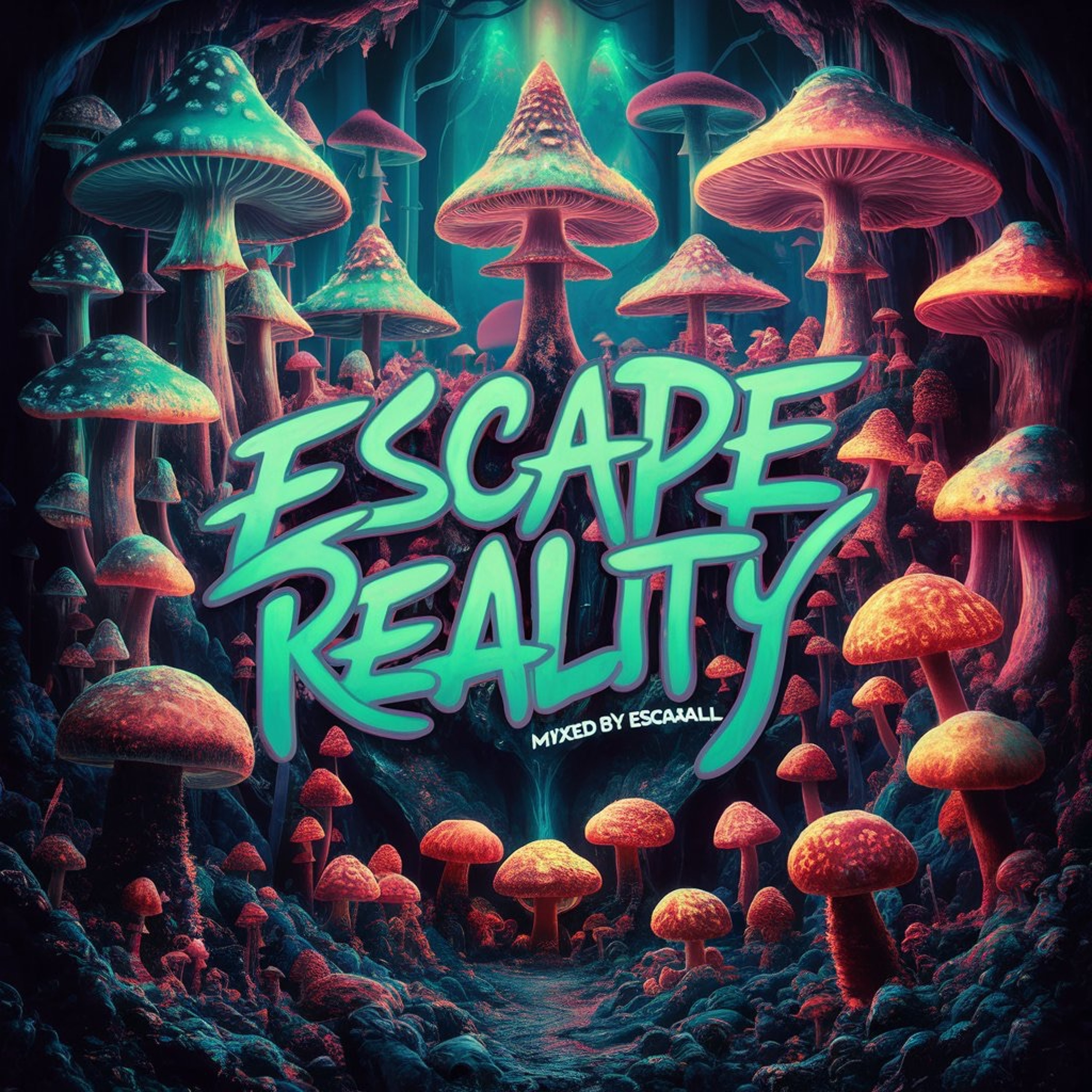 #003 ESCAPE REALITY - DOWNTECHNO [mixed by escapall] chill rave x slowed+reverb episode artwork