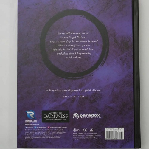 Stream Vampire The Masquerade 5th Edition Core Book from Megan | Listen