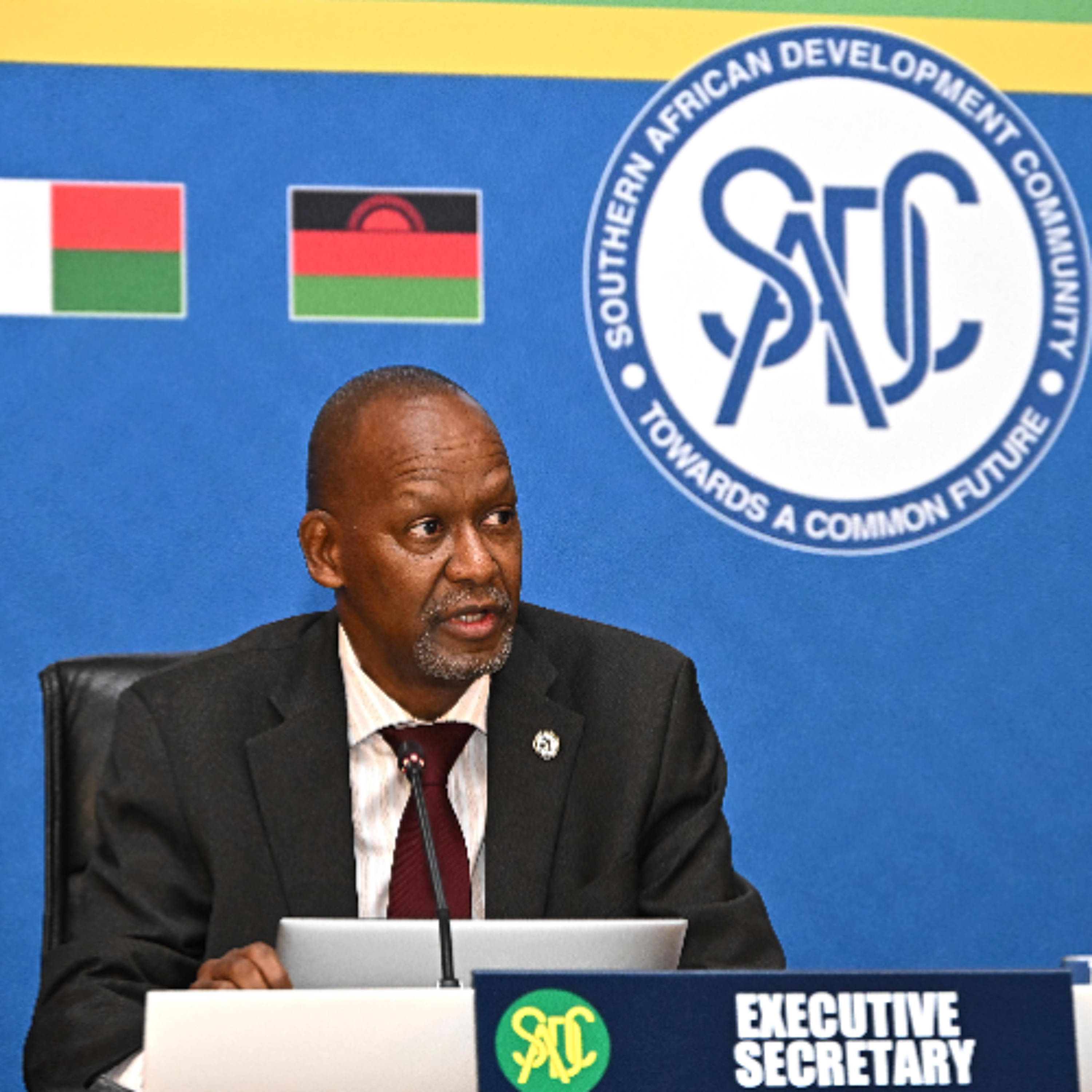 SADC Executive Secretary Mr Elias Magosi Opening the SADC Midterm review in Pretoria