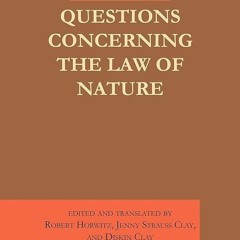 read✔ Questions Concerning the Law of Nature