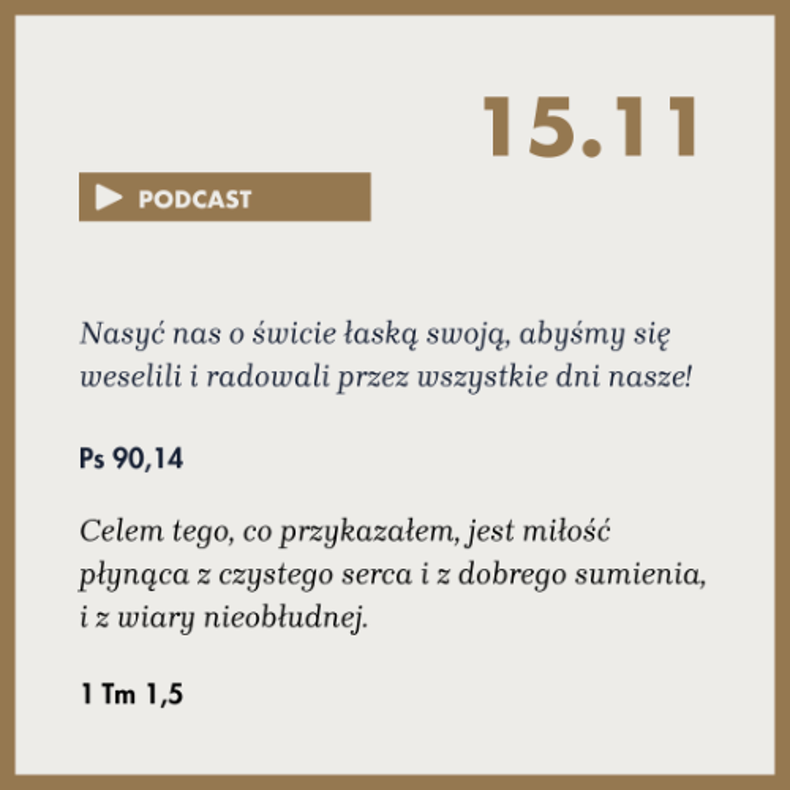 Poranek ze Słowem na 15 listopada 2025 episode artwork