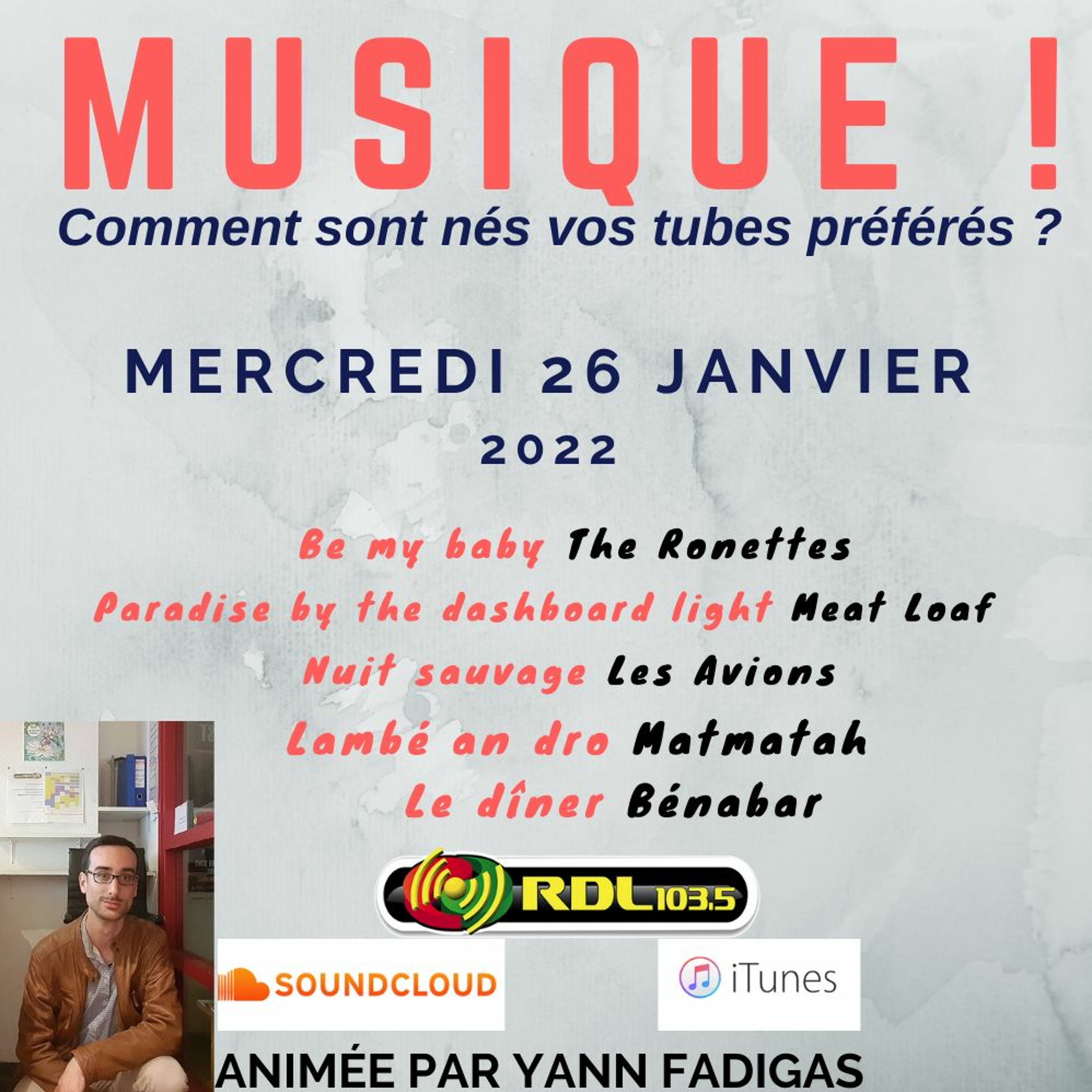 MUSIQUE ! 124 - 26 01 22 - Meat Loaf / "Lambé an dro" / "Be my baby" / Bénabar / Les Avions episode artwork
