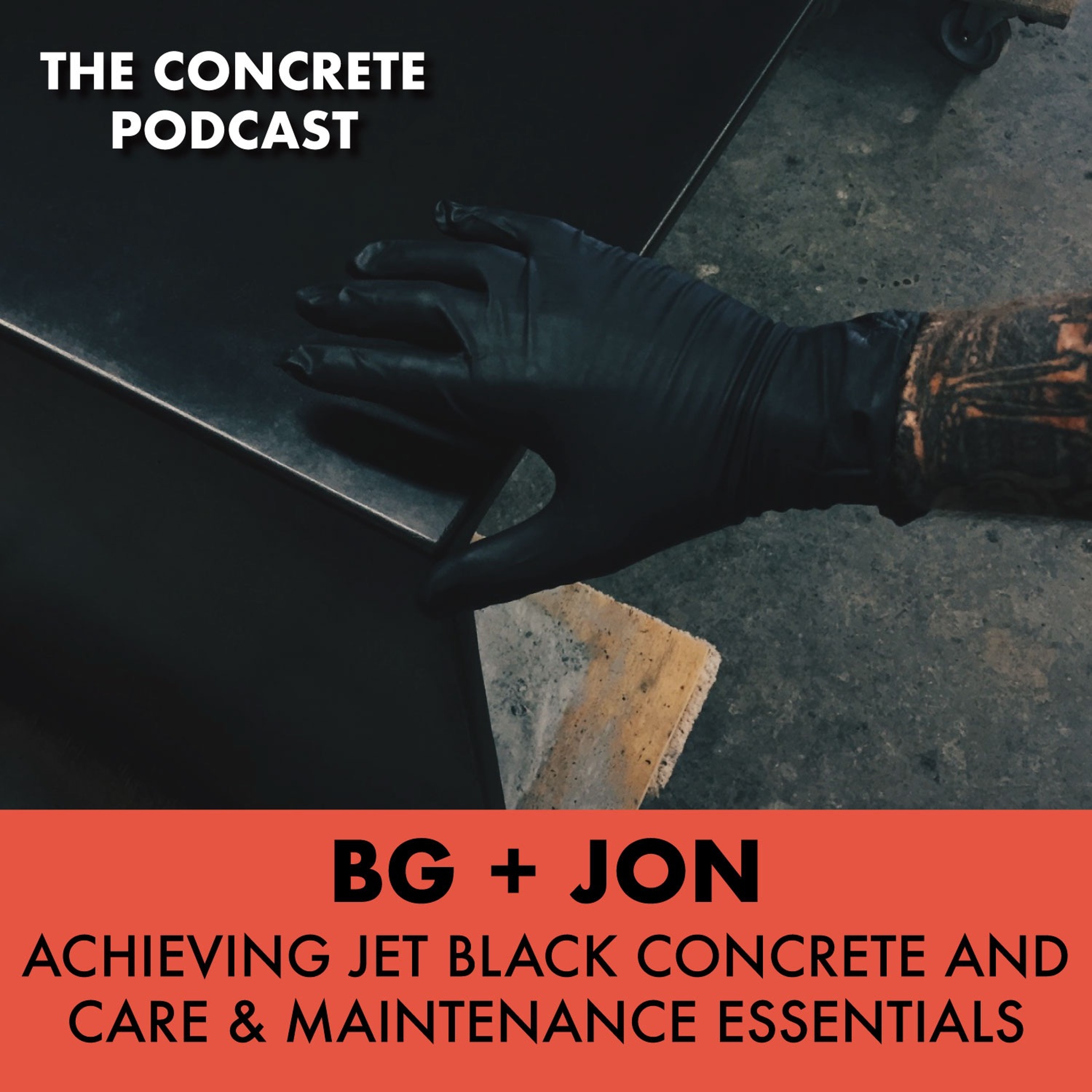Achieving Jet Black Concrete and Care & Maintenance Essentials