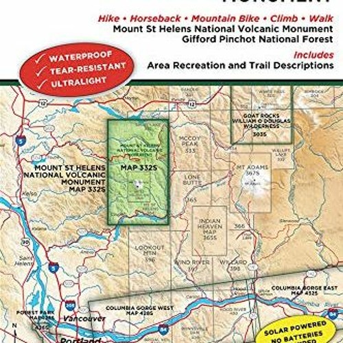 Get KINDLE PDF EBOOK EPUB Mount St. Helens National Volcanic Monument No. 332S (Green Trails Maps) b