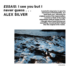 Essai: I see you but I never guess