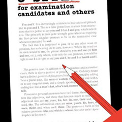 [VIEW] PDF ☑️ Grammar and Style: For Examination Candidates and Others by  Michael Du