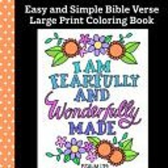 Download PDF The Coloring Cafe-Easy and Simple Bible Verse Large Print Coloring Book - Ronnie Walter